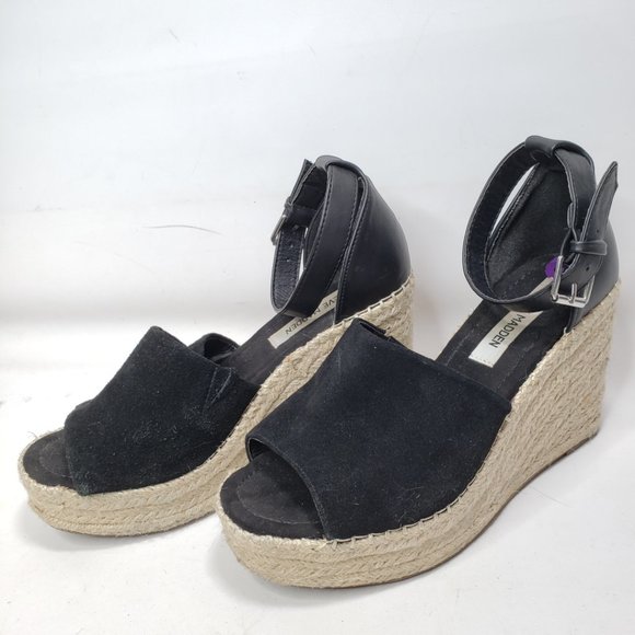 Steve Madden Suede Leather Jyia Platform Sandals, 8.5 - Picture 4 of 13